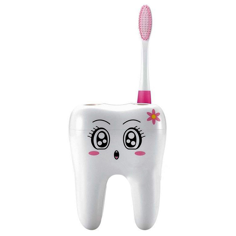 Funny Tooth Shaped Plastic Toothbrush Holder
