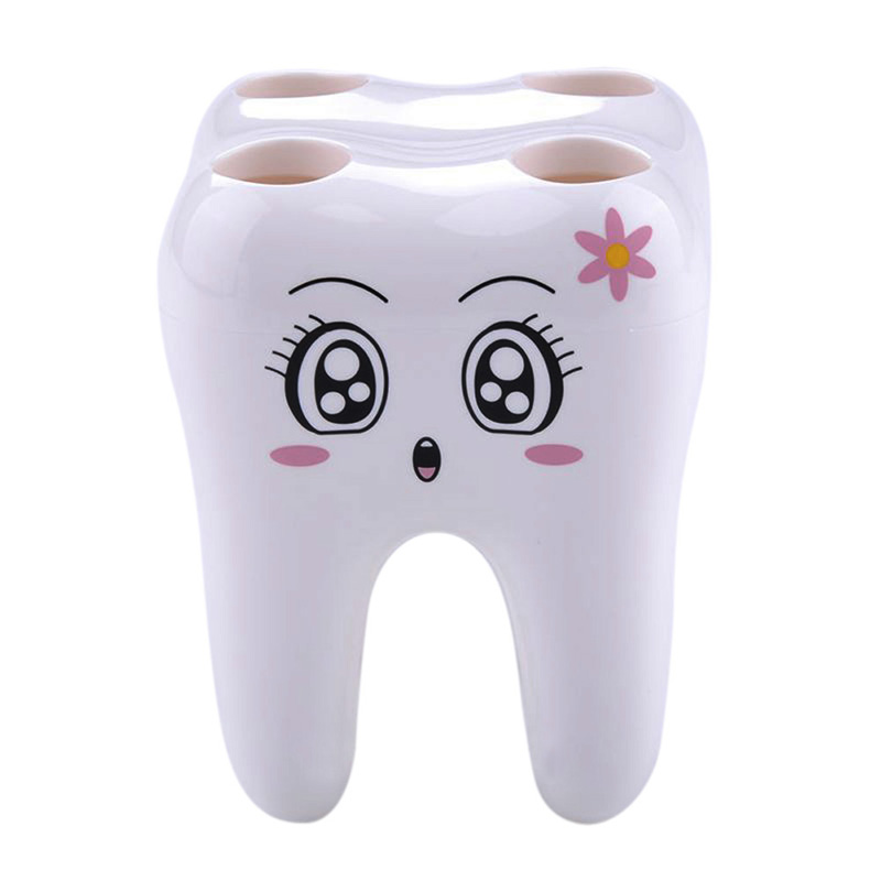 Funny Tooth Shaped Plastic Toothbrush Holder